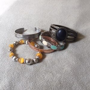 Set of 5 unique bracelets